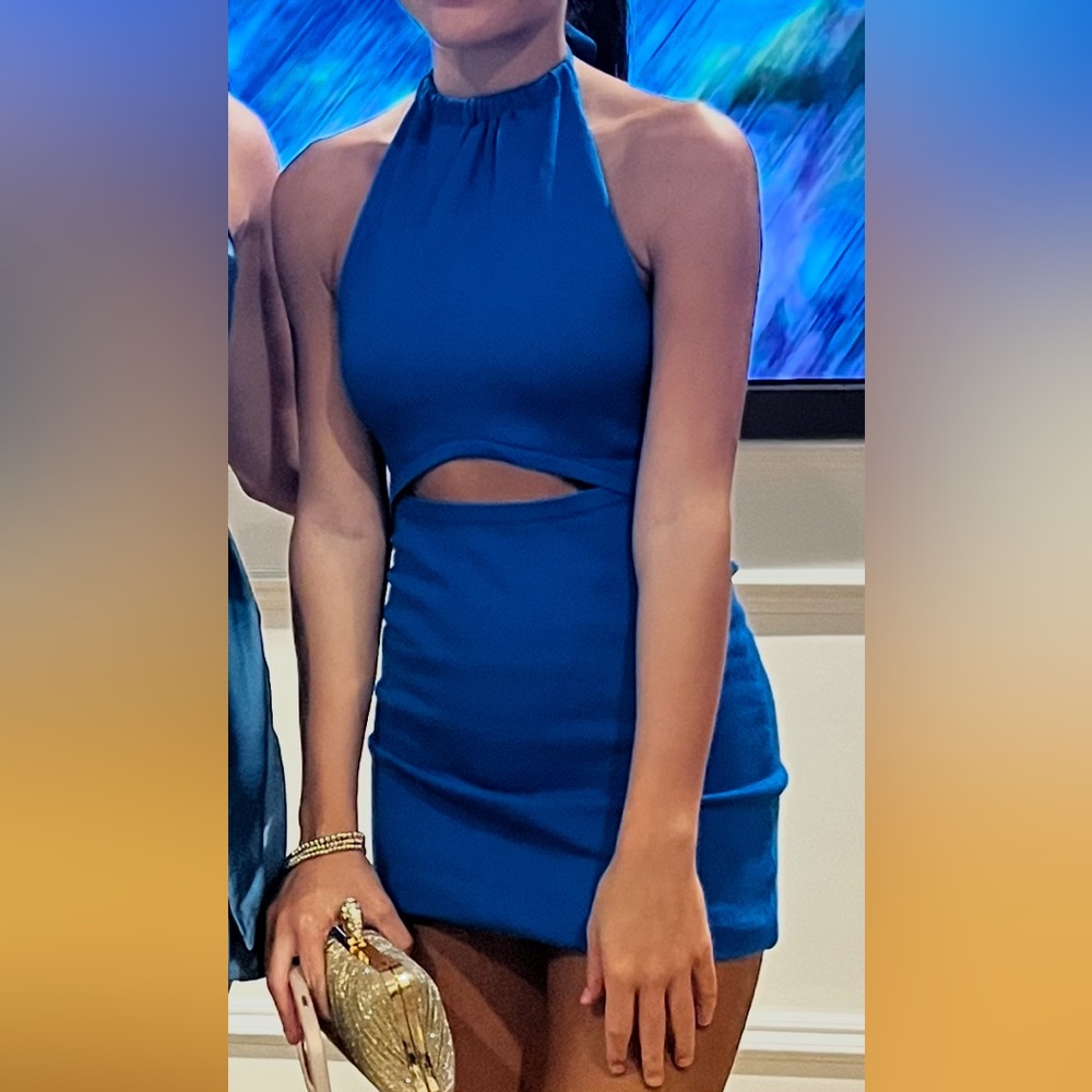 Beginning Boutique Blue Mini Dress